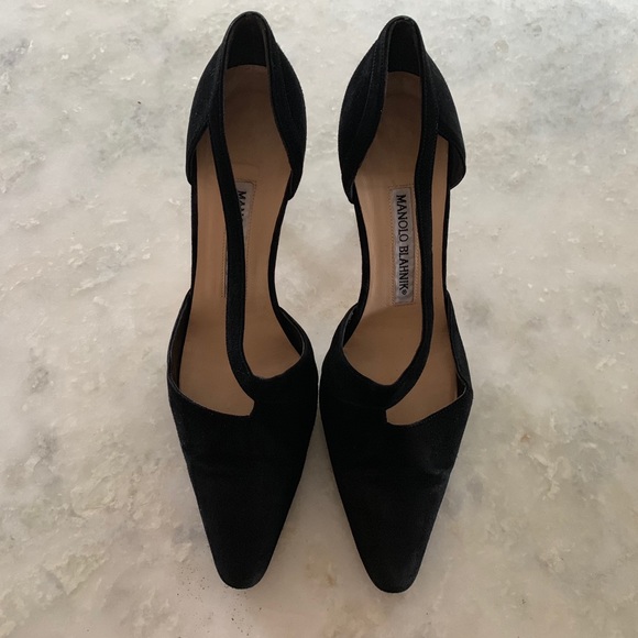 Manolo Blahnik Shoes - Manolo Blahnik, black, suede pumps